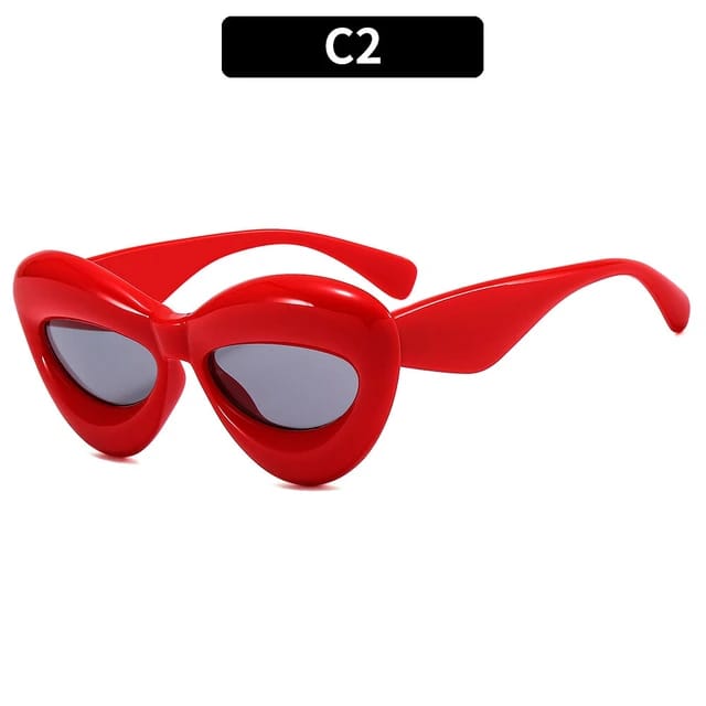 Vista 3 de GAFAS DE SOL Y2K HALLOWEEN - COLOR: ROJO